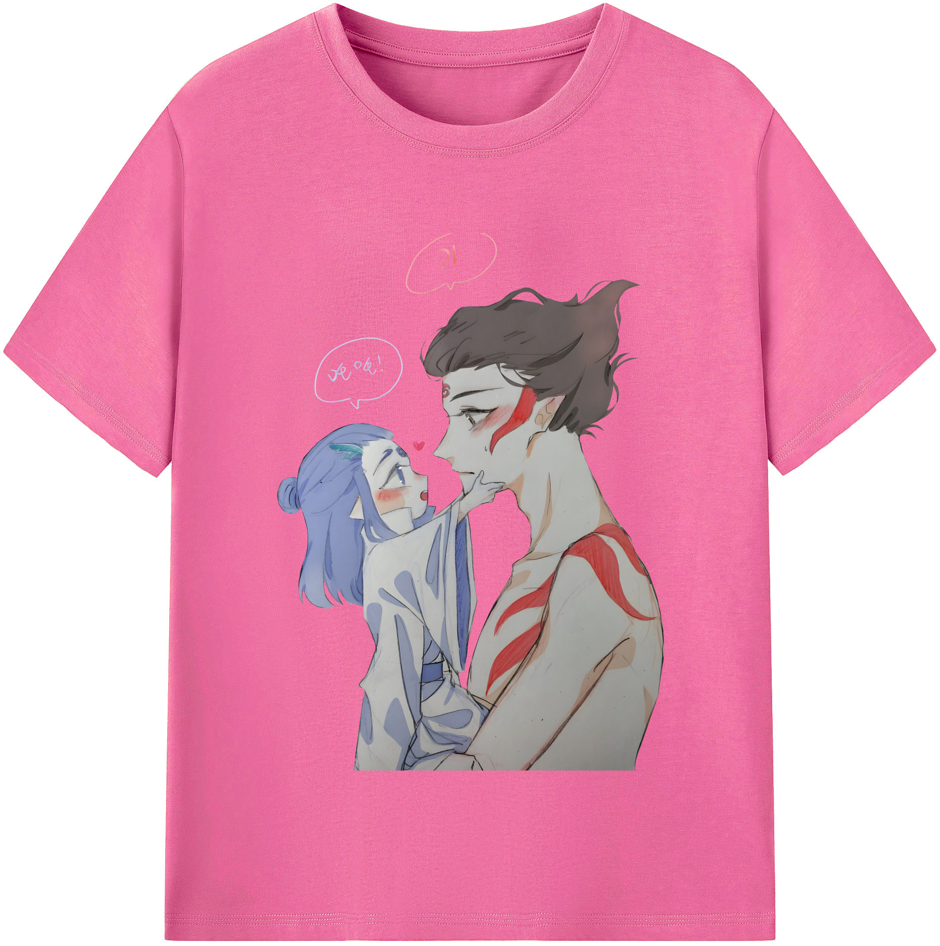 （画像用） Ne Zha 2 ナタ 魔童の大暴れ レディースカジュアルプリントTシャツ（綿100％）